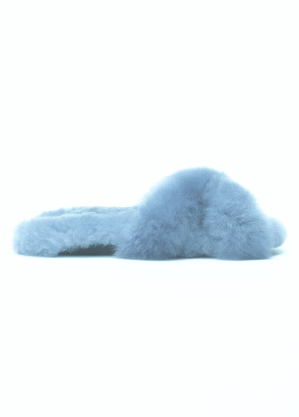 Light Blue Nepalese Felt Slippers - Fair Trade & Sustainable at One World  Shop